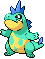 #159 Croconaw sprite Frontal Shiny