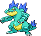 #160 Feraligatr sprite Frontal Shiny