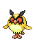 #163 Hoothoot sprite Frontal Shiny