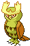 #164 Noctowl sprite Frontal Shiny