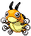 #165 Ledyba sprite Frontal Shiny