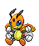 #166 Ledian sprite Frontal Shiny