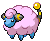 #179 Mareep sprite Frontal Shiny