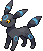#197 Umbreon sprite Frontal Shiny