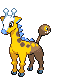 #203 Girafarig sprite Frontal Shiny