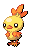 #255 Torchic sprite Frontal Shiny