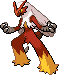 #257 Blaziken sprite Frontal Shiny