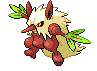 #275 Shiftry sprite Frontal Shiny