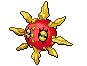 #338 Solrock sprite Frontal Shiny