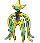 #386 Deoxys Ataque sprite Frontal Shiny