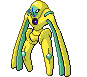 #386 Deoxys Defensa sprite Frontal Shiny