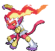 #392 Infernape sprite Frontal Shiny