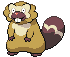 #400 Bibarel sprite Frontal Shiny