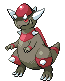 #409 Rampardos sprite Frontal Shiny
