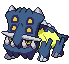 #411 Bastiodon sprite Frontal Shiny