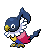#441 Chatot sprite Frontal Shiny