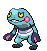 #453 Croagunk sprite Frontal Shiny