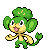 #511 Pansage sprite Frontal Shiny