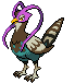 #521 Unfezant sprite Frontal Shiny