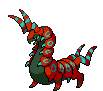 #545 Scolipede sprite Frontal Shiny