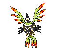 #561 Sigilyph sprite Frontal Shiny