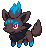 #570 Zorua sprite Frontal Shiny
