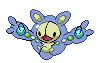 #579 Reuniclus sprite Frontal Shiny