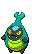 #588 Karrablast sprite Frontal Shiny