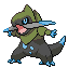 #611 Fraxure sprite Frontal Shiny