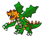 #621 Druddigon sprite Frontal Shiny