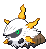 #636 Larvesta sprite Frontal Shiny