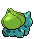 #001 Bulbasaur sprite Posterior