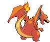 #006 Charizard sprite Posterior