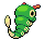 #010 Caterpie sprite Posterior