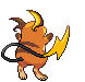 #026 Raichu sprite Posterior