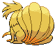 #038 Ninetales sprite Posterior