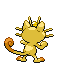 #052 Meowth sprite Posterior