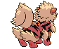 #059 Arcanine sprite Posterior