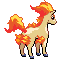 #077 Ponyta sprite Posterior