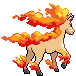 #078 Rapidash sprite Posterior