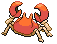 #098 Krabby sprite Posterior