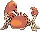 #099 Kingler sprite Posterior