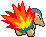 #155 Cyndaquil sprite Posterior