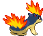 #156 Quilava sprite Posterior
