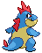 #159 Croconaw sprite Posterior