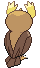 #164 Noctowl sprite Posterior