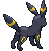 #197 Umbreon sprite Posterior