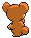#216 Teddiursa sprite Posterior