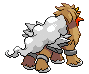 #244 Entei sprite Posterior
