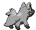 #261 Poochyena sprite Posterior